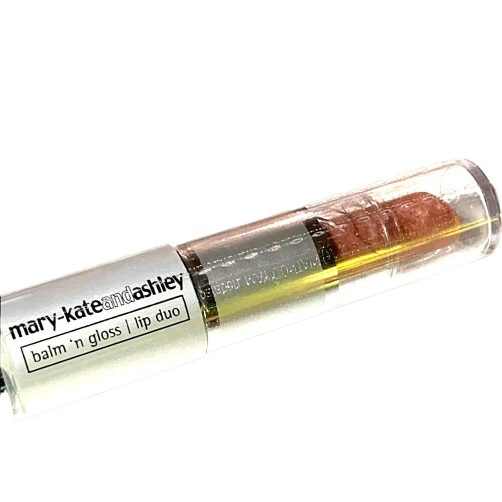 Mary Kate Ashley LIP BALM & LIP GLOSS DUO Clear Latte Lip Color 2in1 Make Up NEW
